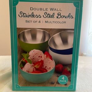 Stainless Steel Bowl Set of Four